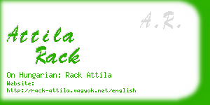 attila rack business card